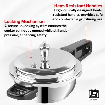 Vinod Stainless Steel Pressure Cooker - Dista