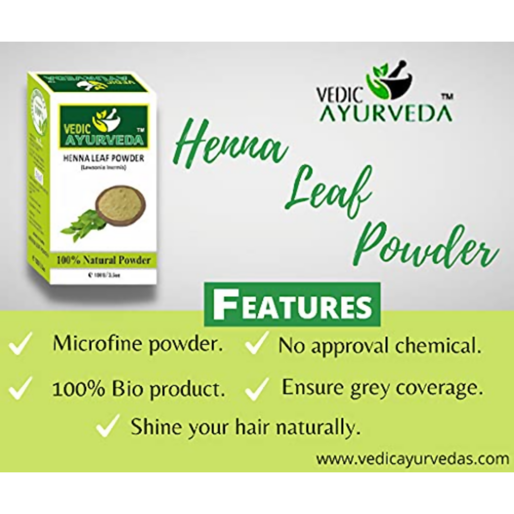 VedicAyurveda Henna Leaf Powder - Dista