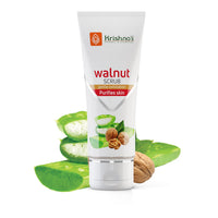 Krishna'S Herbal & Ayurveda Aloevera Walnut Scrub