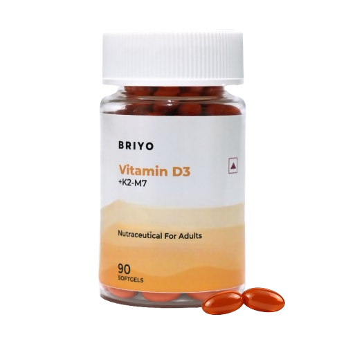 Briyo Vitamin D3 600 IU with K2-M7 55 mcg capsules
