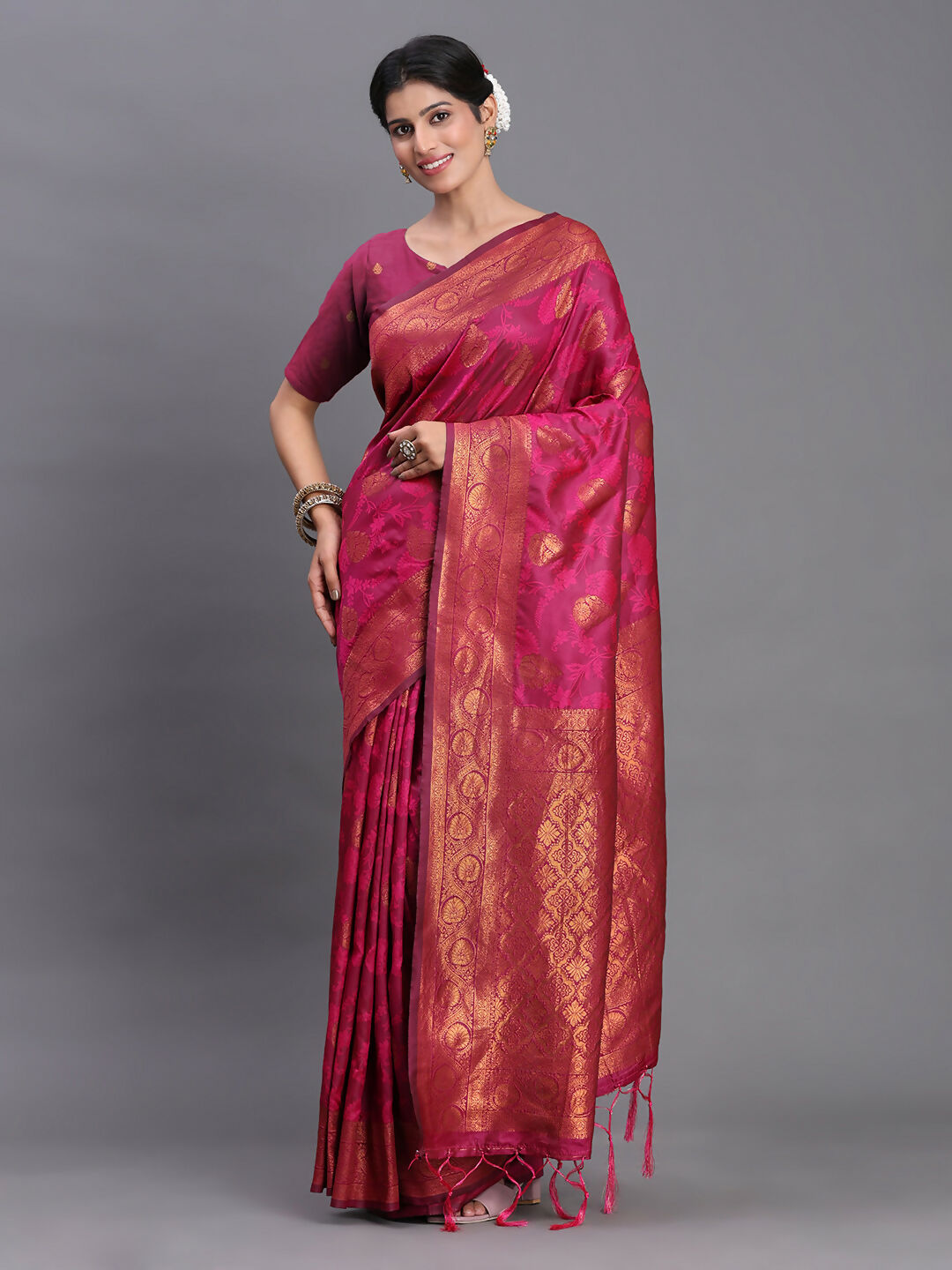 Astita Silk Pink Saree