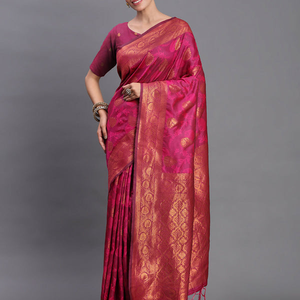 Astita Silk Pink Saree