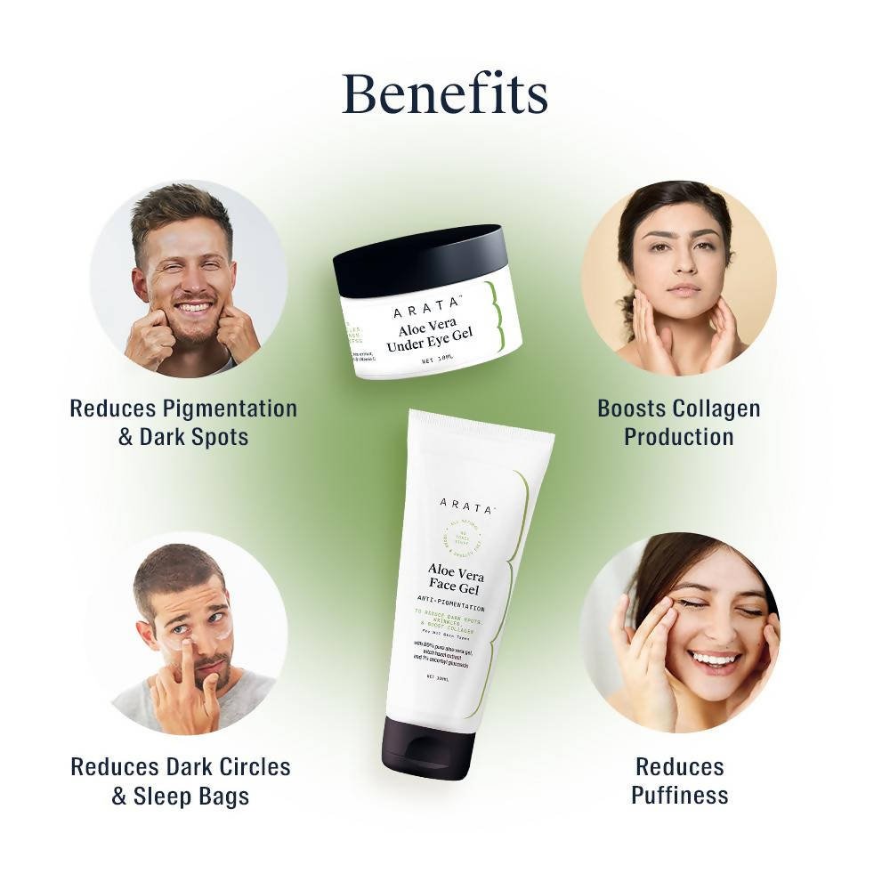 Arata Hydration Boost Aloe Vera Gel Combo