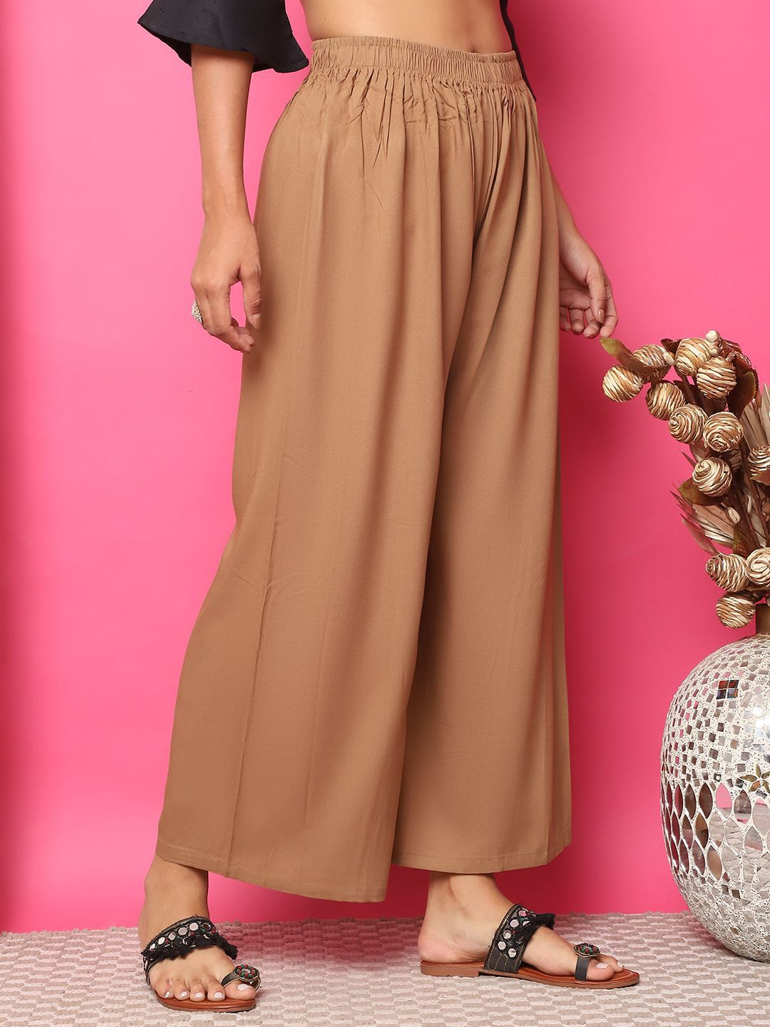 TAG 7 Women Wide Leg Palazzos - Distacart