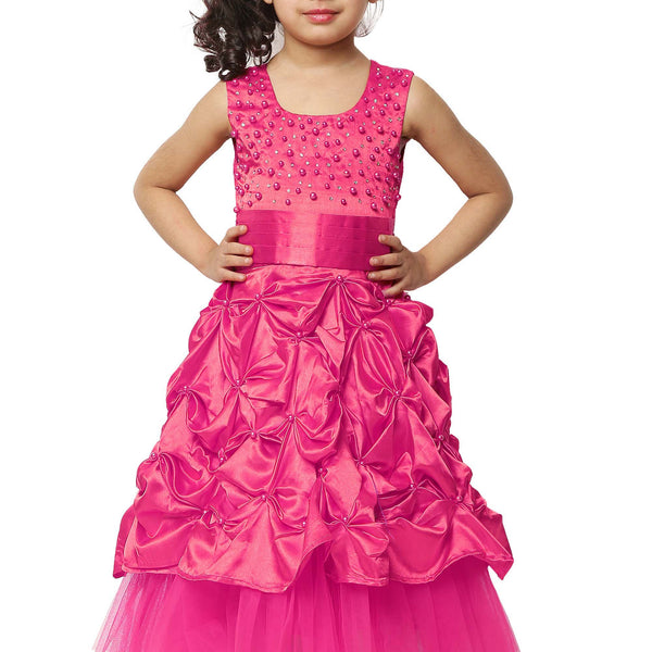 Asmaani Kids Party Wear Stylish Dresses, Perfect for Parties, Functions & Vacations - Pink - Distacart