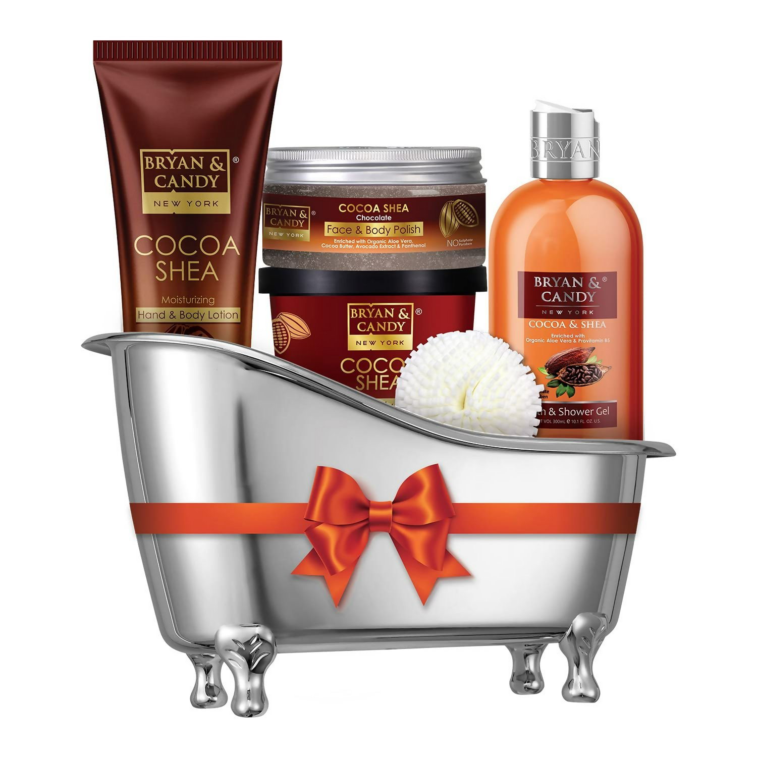 Bryan & Candy Cocoa Shea Bath Tub Collection Gift Set Kit - Distacart