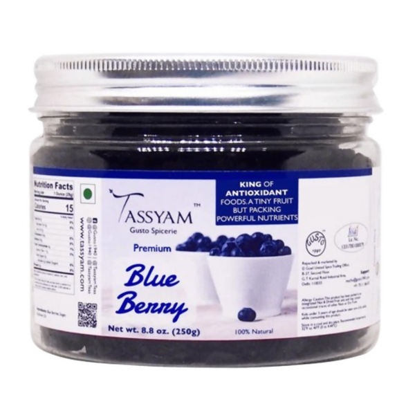 Tassyam Organics Premium Blueberry Jar - Distacart