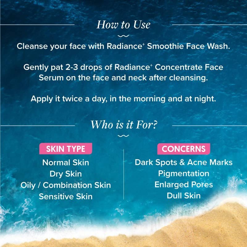Aqualogica Radiance+ Concentrate Face Serum - Distacart