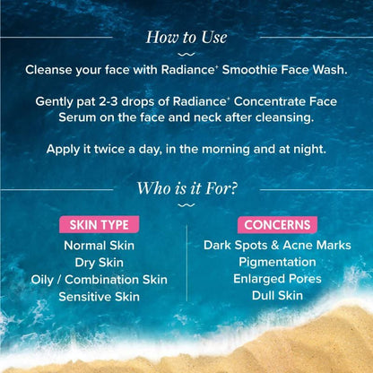 Aqualogica Radiance+ Concentrate Face Serum - Distacart