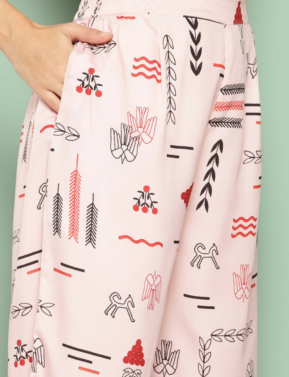 Ahalyaa Women's Traditional Wear Co-ods - Peach - Distacart