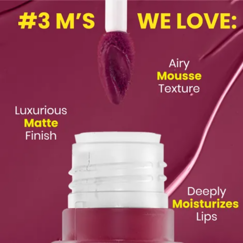 NY Bae Velvet Mousse Liquid Lipstick - Passionate Plum 03 - Distacart