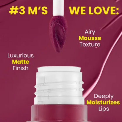 NY Bae Velvet Mousse Liquid Lipstick - Passionate Plum 03 - Distacart