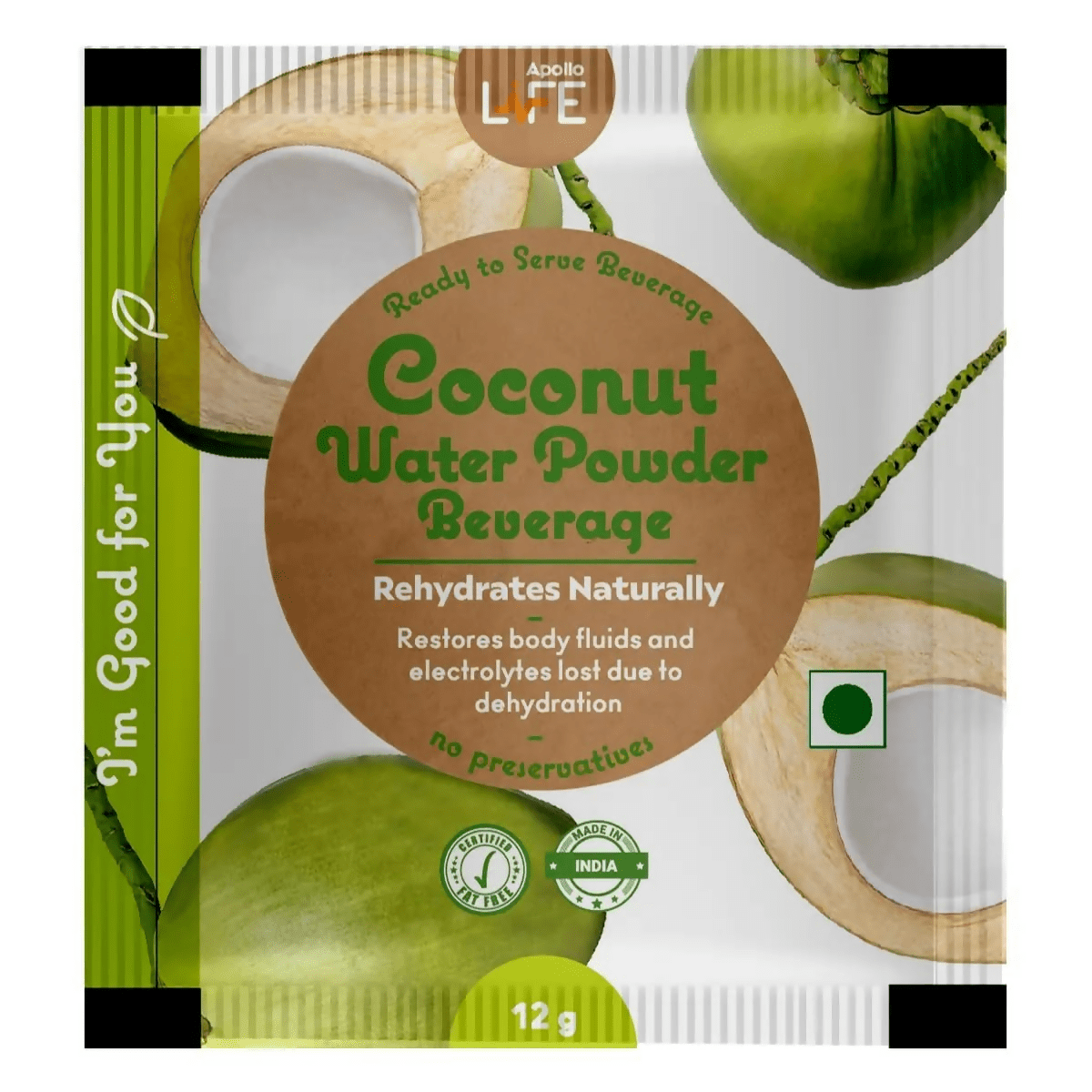 Apollo Life Coconut Water - Sachets - Distacart