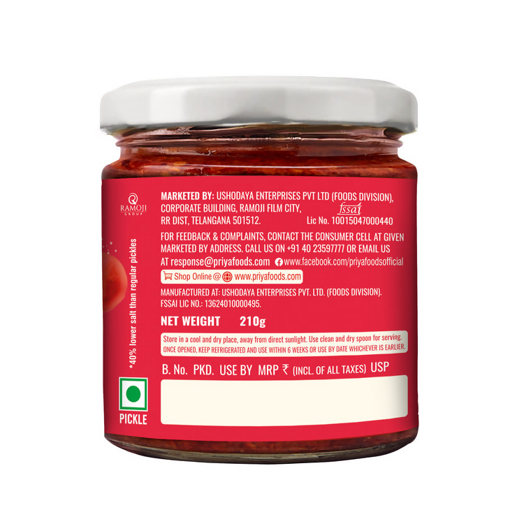 Priya Low Salt Tomato Pickle - Distacart