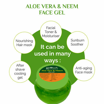 Globus Naturals Aloe vera neem Gel - Distacart