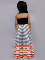 Thumbnail for Lil Drama Shor-Gul Multicolor Top and Pant Set For Girls