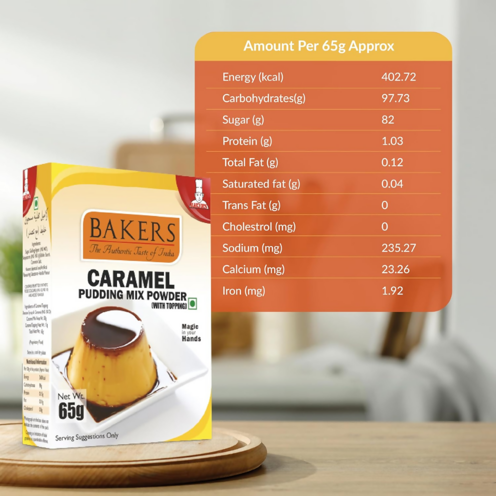 BAKERS Instant Pudding Mix - Caramel Flavor - Dista