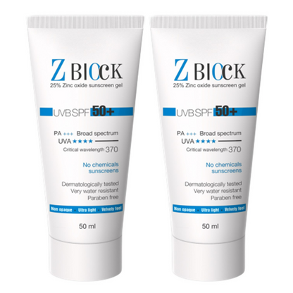 Z-Block 25% Zinc Oxide Sunscreen Gel - Distacart