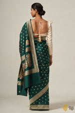 Thumbnail for Preksha Creation Indian Style Banarasi Soft Silk Women Saree - Green - Distacart