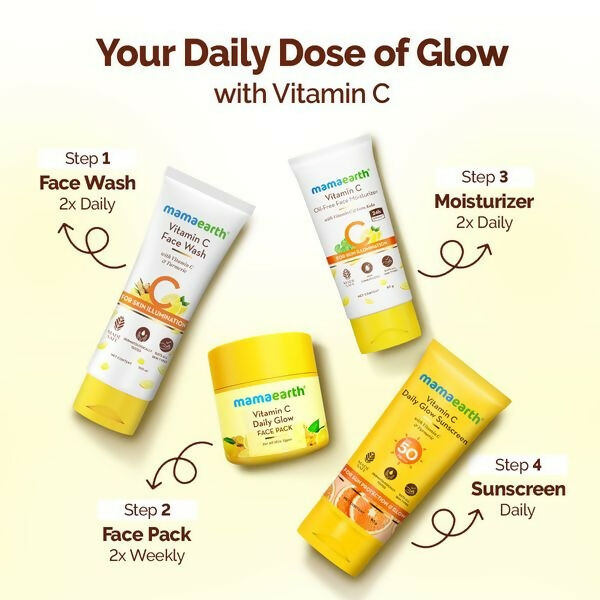 Mamaearth Vitamin C Daily Glow Face Pack with Vitamin C & Turmeric - Distacart