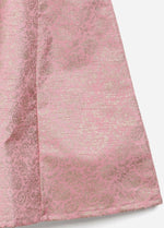Thumbnail for Ahalyaa Pink Poly Silk Gold Print Girl's Kids Dress For Girls - Distacart