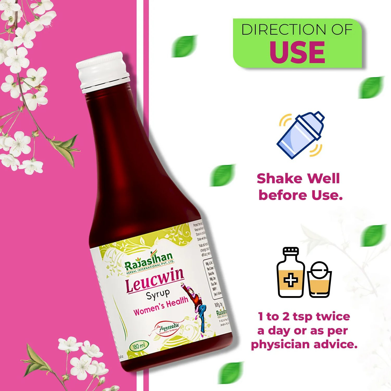 Rajasthan Herbals Leucwin Syrup - Distacart