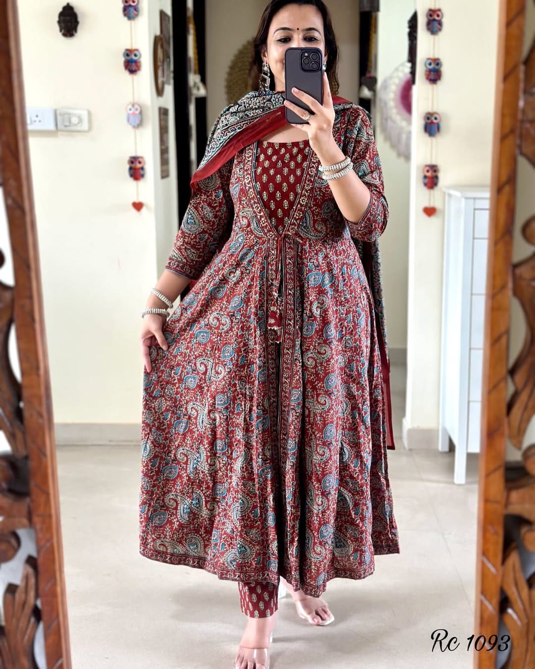 Pramukh Fab Maroon Kurta Set With Designer Pent With Block Print Dupatta Kurta Set - Distacart