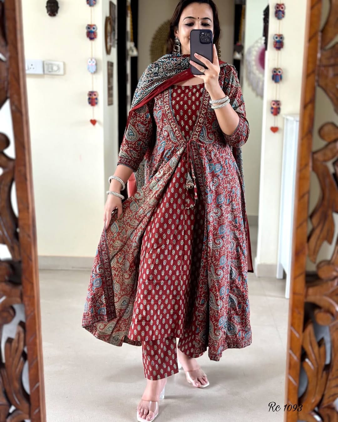 Pramukh Fab Maroon Kurta Set With Designer Pent With Block Print Dupatta Kurta Set - Distacart
