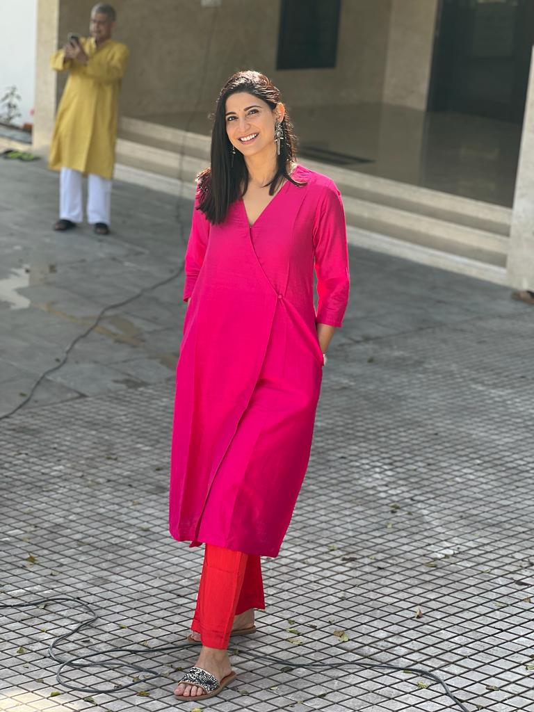 trueBrowns Pink Angrakha Set - Distacart