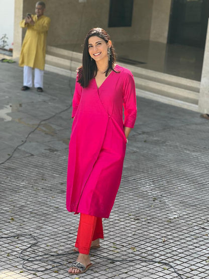 trueBrowns Pink Angrakha Set - Distacart