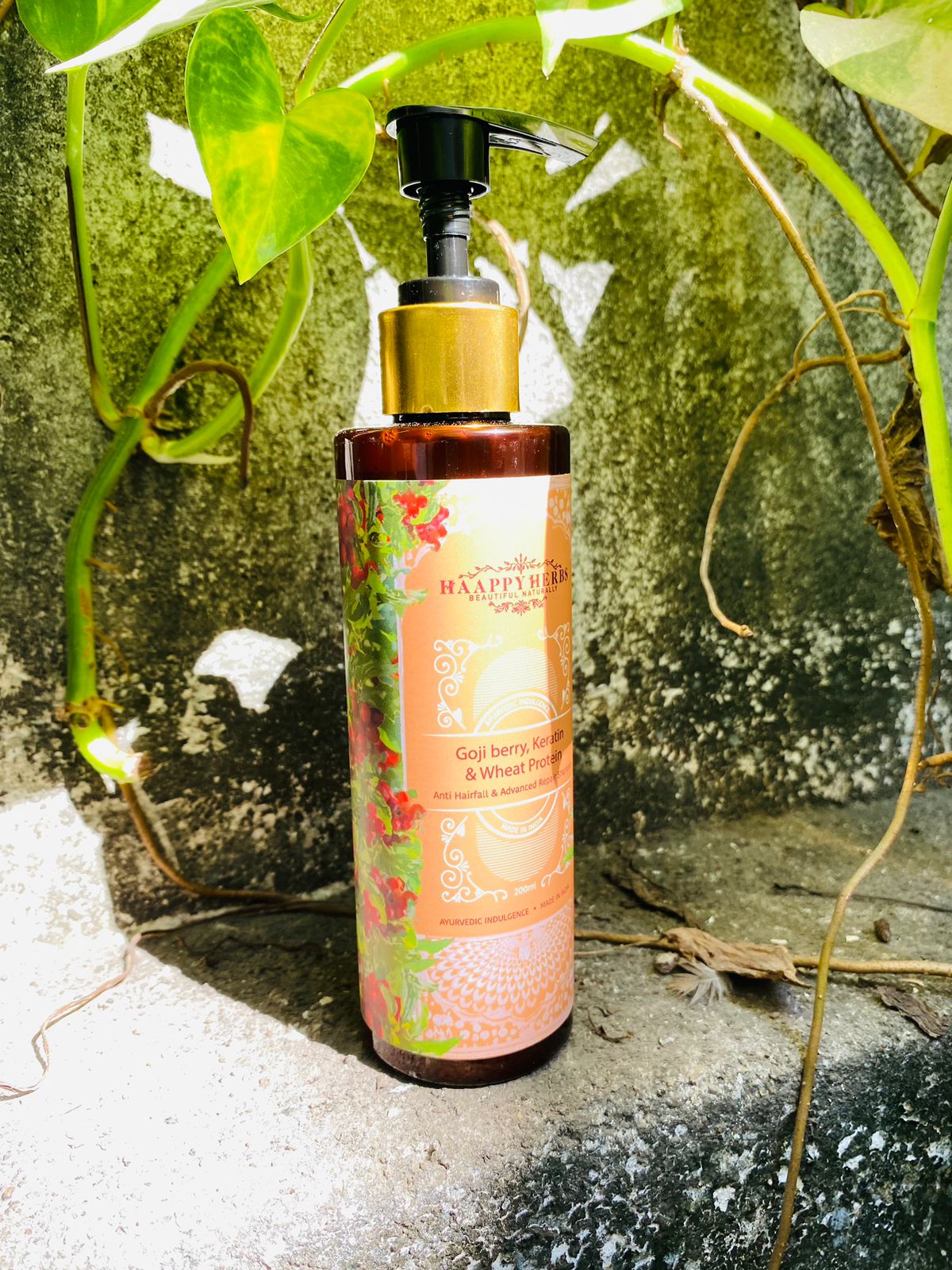 Haappyherbs Goji Berry, Keratin & Wheat Protein Shampoo