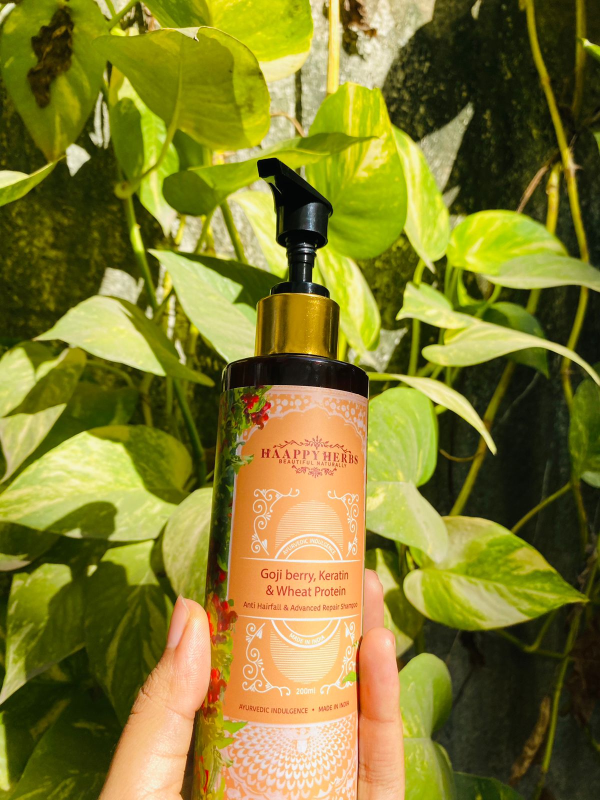 Haappyherbs Goji Berry, Keratin & Wheat Protein Shampoo - Distacart