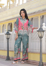 Thumbnail for Printed Pure Muslin Co-Ords Set Luxury Premium, Multicolor - Hiral Fashion - Distacart