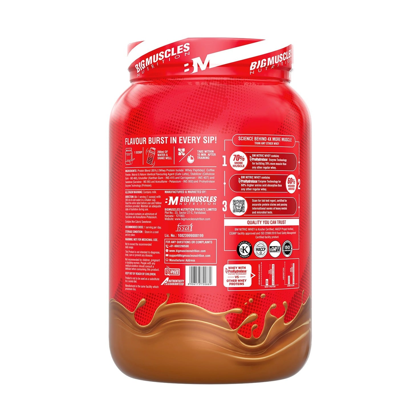 Big Muscles Nutrition Nitric Whey Protein - Distacart