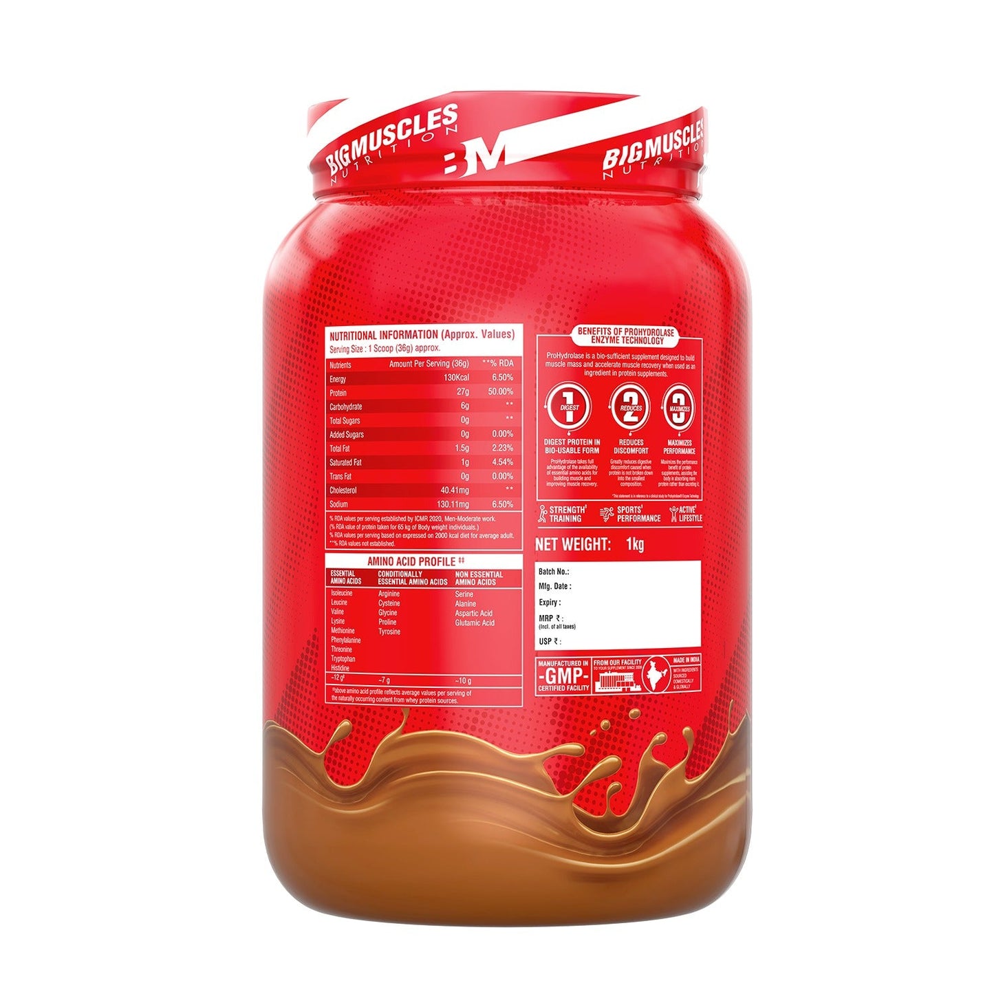 Big Muscles Nutrition Nitric Whey Protein - Distacart