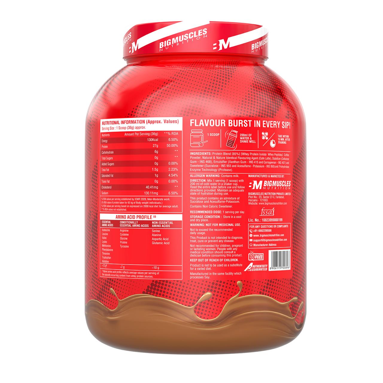 Big Muscles Nutrition Nitric Whey Protein - Distacart