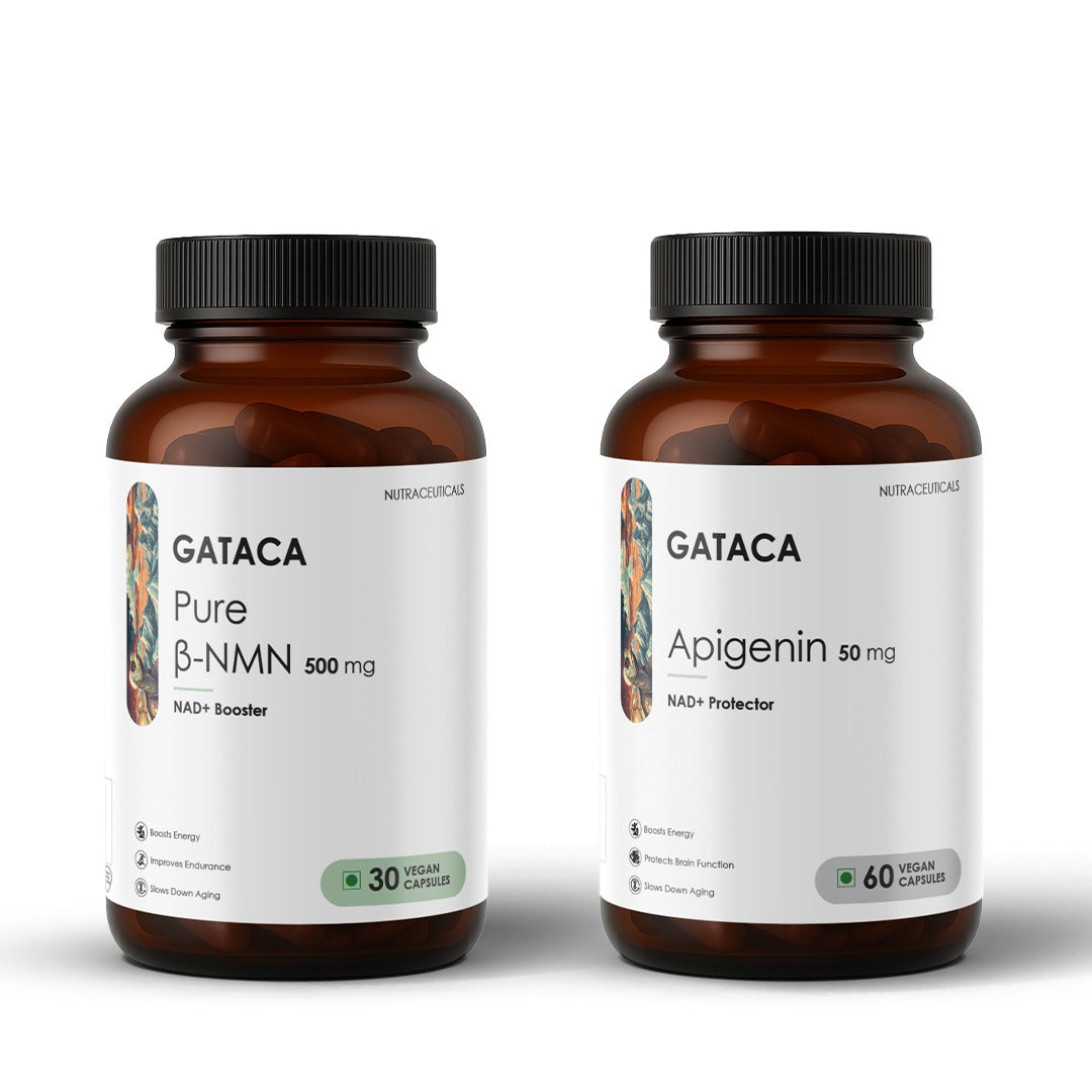 GATACA The Start Stack (Pure β-NMN 500 mg & Apigenin 50 mg) - Distacart