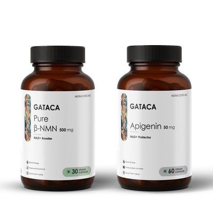 GATACA The Start Stack (Pure β-NMN 500 mg & Apigenin 50 mg) - Distacart