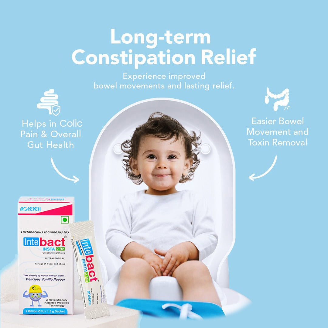 Dr. Morepen Intebact Insta Probiotic 2Bn (Vanilla Flavour)