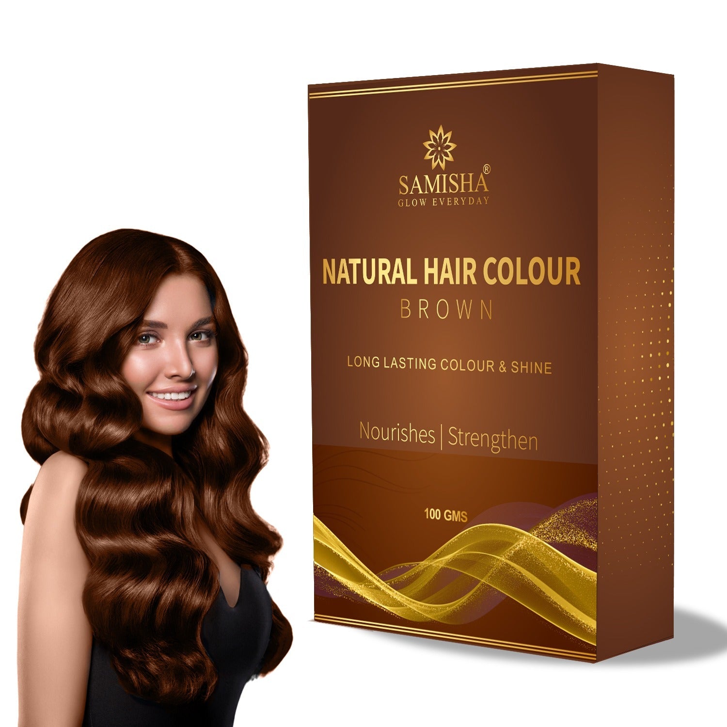 Samisha Brown Hair Colour Powder – Original & Organic Natural Brown - Distacart