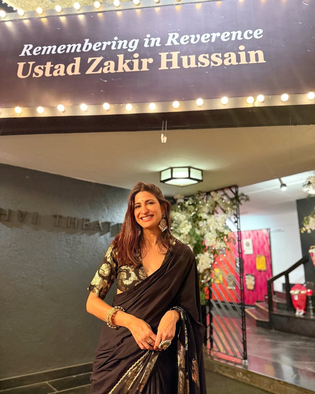 trueBrowns Black Metallic Blouse - Distacart