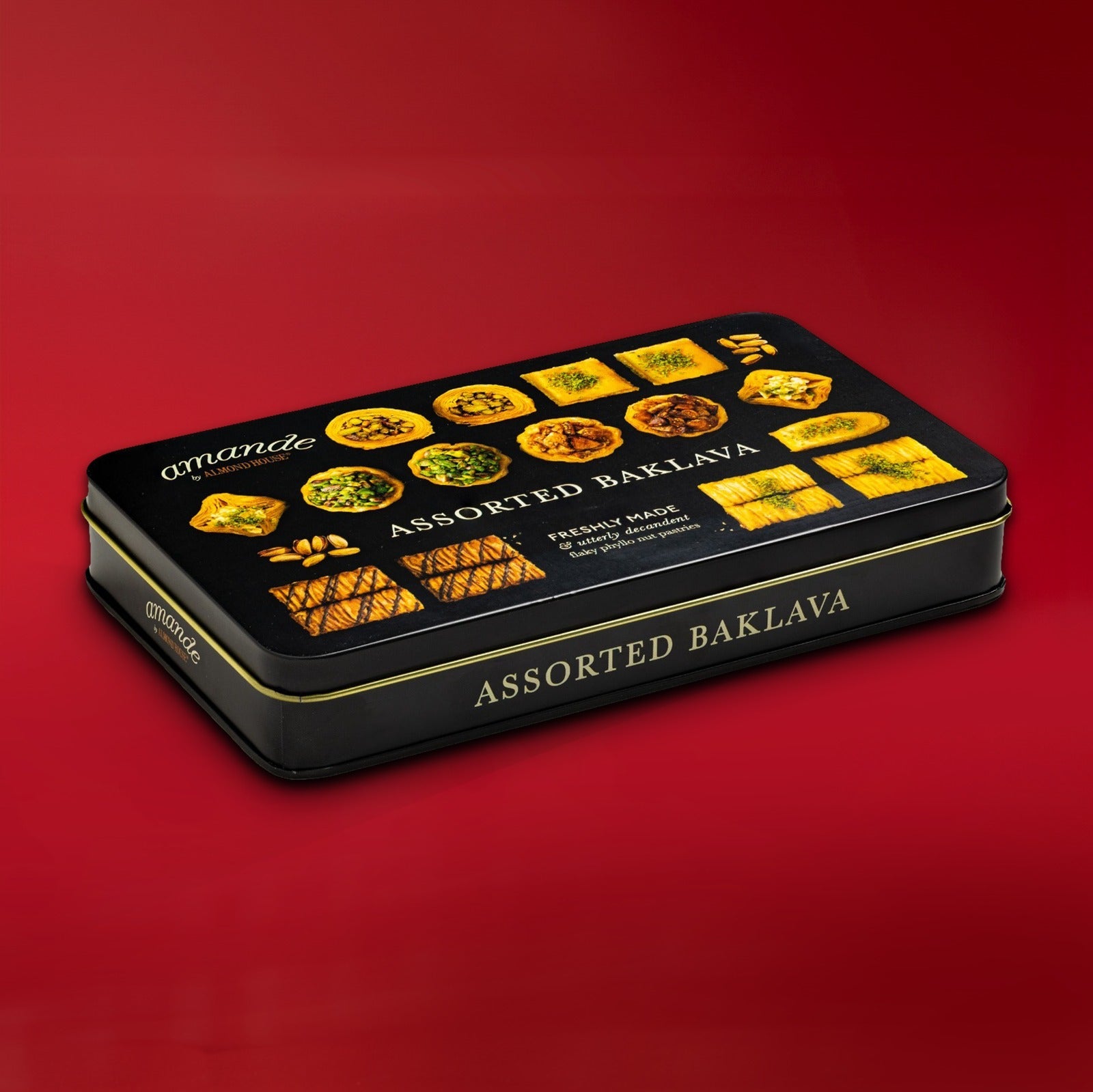 Almond House Assorted Baklava - 15 Pcs (Tin Box)