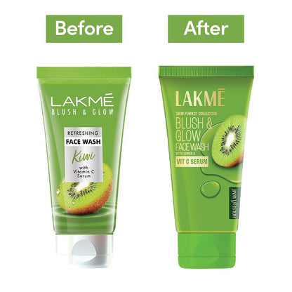 Lakme Blush & Glow Kiwi Freshness Gel Face Wash - Dista