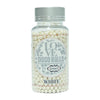 confect white disco balls sprinkles 4 mm 120 gms