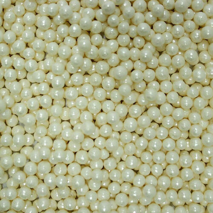 confect white disco balls sprinkles 4 mm 120 gms