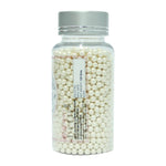 Thumbnail for confect white disco balls sprinkles 4 mm 120 gms
