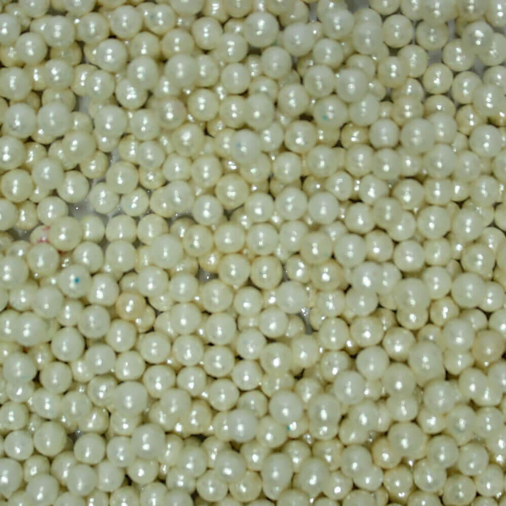 white disco balls sprinkles 6 mm 120g