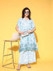 Yufta White Printed Co-ord Set - Distacart