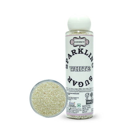 confect white sparkling sugar100 gms
