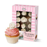Thumbnail for sugar roses for cake cupcake decoration white 120 gms